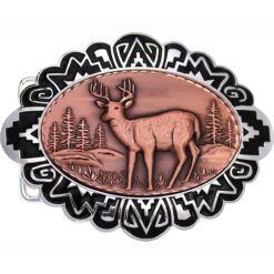 Buy Cowboy Belt Buckles with Embossed Dear Copper Designs