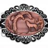 Wolf and Eagle Embossed Copper Decorated Western Belt Buckles for Men Wolf and Eagle Embossed Copper Decorated Western Belt Buckles for Men