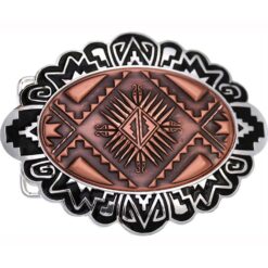 Copper Western Belt Buckles for the USA Created in Native Design
