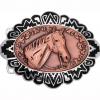 Buy Cowboy Belt Buckles with Embossed Horse Head Copper Designs