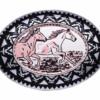 Men's Western Belt Buckles, Wild Horses Cowboy Belt Buckles