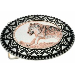 Buy Copper Running Wolf Western Belt Buckles