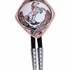 Prancing horse bolo ties with braided synthetic leather cord and silver color bolo tips