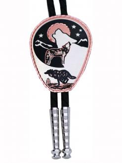 Purchase Impressive Howling Wolf Bolo Ties Handcrafted from Copper