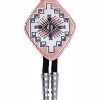 Native American bolo ties handmade from copper silver-plated and diamond cut for an impressive look.
