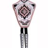 Southwestern Native American bolo ties handmade from copper silver-plated and diamond cut