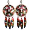 Western Colorful Art Jewelry, Dangle Skull Earrings