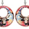 Western Cow Earrings