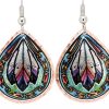 Western Art Jewelry, Teardrop Feathers Earrings