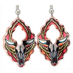 Wholesale Western Art Jewelry, Skull Earrings
