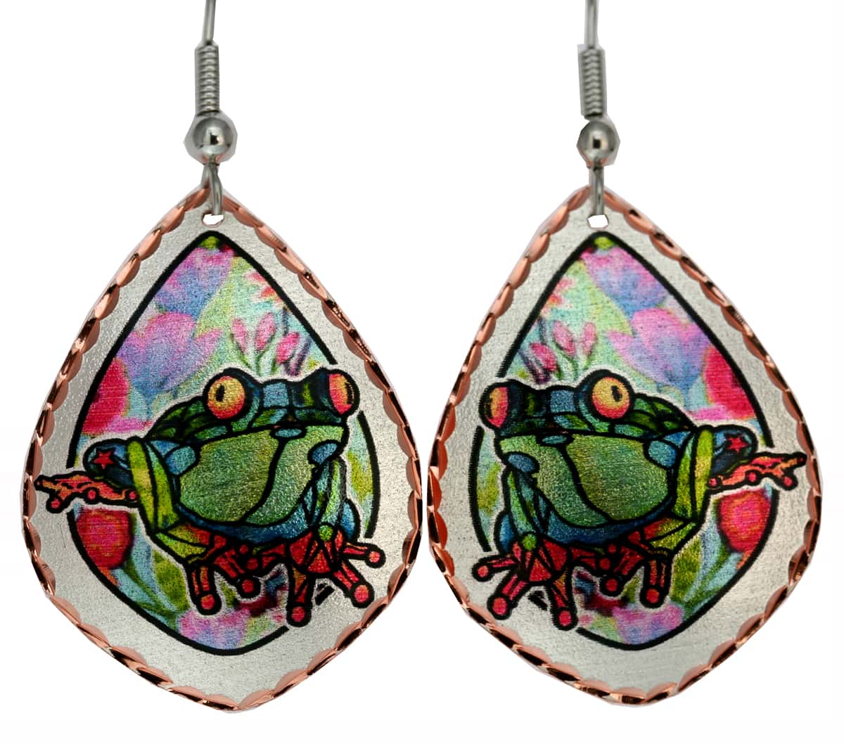 Drop Earrings Amazon Frog Earrings Whimsical Frog Earrings