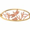 Wholesale Handmade Chain Bracelets Created in Cut Out Dragonfly Design with Two-Tone Copper and Gold