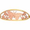 Mesmerizing Gold and Copper Cut Out Butterfly Chain Bracelets