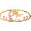 Mesmerizing Gold and Copper Cut Out Dolphin Chain Bracelets