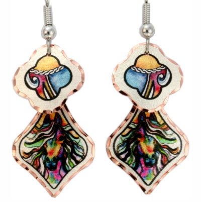 Dangle Wild Horse Earrings