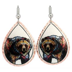 Wholesale Wildlife Art Jewelry, Bear Earrings