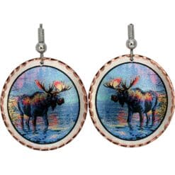 Wearing this moose earrings will be a great choice for casual evenings out