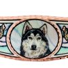 Wolf bracelet handmade from original watercolor artwork by Lynn Bean