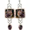 Wolf Dangle Earrings Bob Coonts