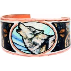 Buy howling wolf art jewelry rings designed by Lynn Bean