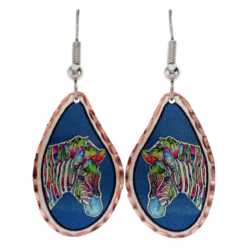 Zebra earrings created in translucent colors to make you smile Zebra earrings created in translucent colors to make you smile