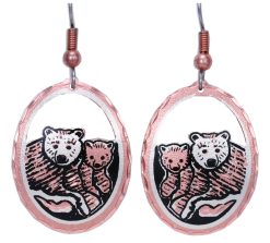 Handmade Earrings Wholesale, Bear and Cub Earrings