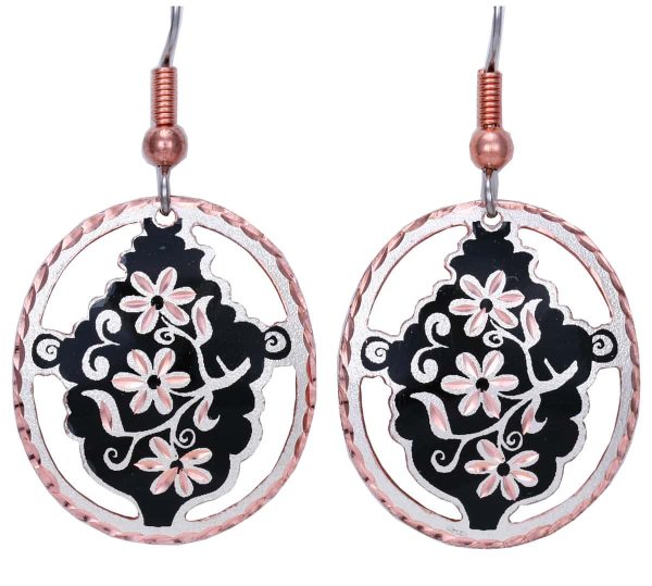 cut out flower wholesale earrings