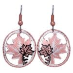 Cut Out Canadian Maple Leaf Earrings