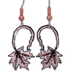 Cut Out Branch and Maple Leaf Earrings