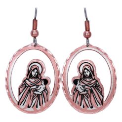 Cut Out Saint Mary and Jesus Earrings
