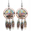 Desert Sceen Dangle Earrings JM-39