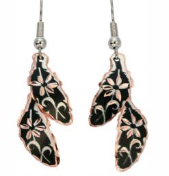 Buy Double Feather Dangle Earrings