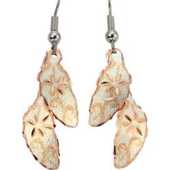 Silver Color Feather Dangle Earrings
