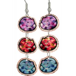 Dangle Sleeping Cats Earrings