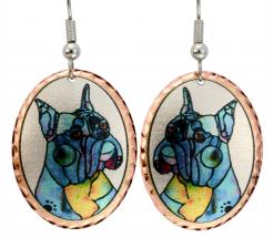 Boxer Dog Earrings Designed by Jo Lynch Boxer Dog Earrings Designed by Jo Lynch