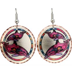 Whimsical Art Jewelry, Dolphins Earrings