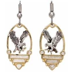 fashion jewelry, handmade unique jewelry eagle earrings