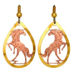 Rearing Stallion Earrings, Horse Jewelry