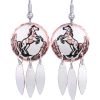 Equestrian Handmade Jewelry, Rearing Horse Earrings