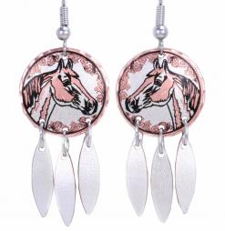 Handmade Dangle Horse Earrings
