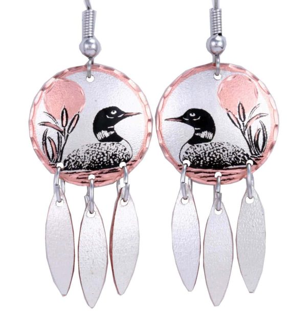 Dangle Loon Earrings