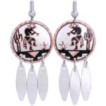 SW Native Dangle Kokopelli Earrings