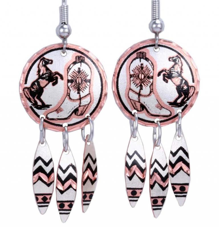 Cowgirl Jewelry, Cowboy Boot Earrings, Chic Western Earrings
