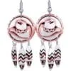 Western jewelry, cowboy head dangle earrings