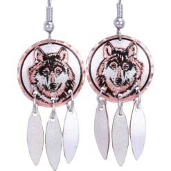 Gary Wolf Earrings for Wildlife Lovers