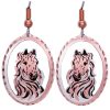 Horse Earrings Handmade from Copper in Cut Out Horse Designs