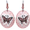Copper handmade butterfly earrings Copper handmade butterfly earrings