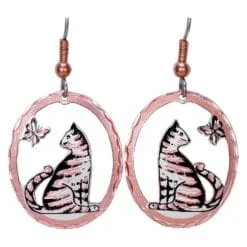 Buy Cute Sitting Cat Earrings
