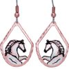 Handmade stallion horse earrings