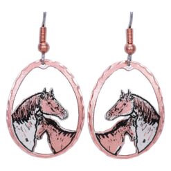 Cut Out Foal and Horse Earrings